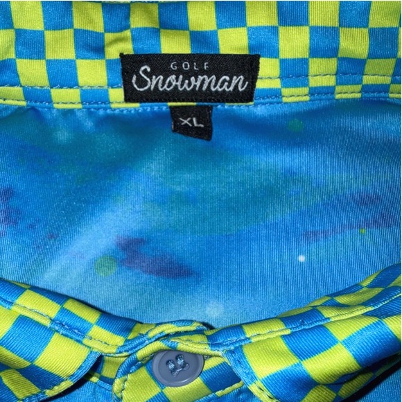 GOLF Snowman Men's Blue Yeti Golf Polo XL Chasing That Dollar Sporty Activewear - Picture 4 of 10